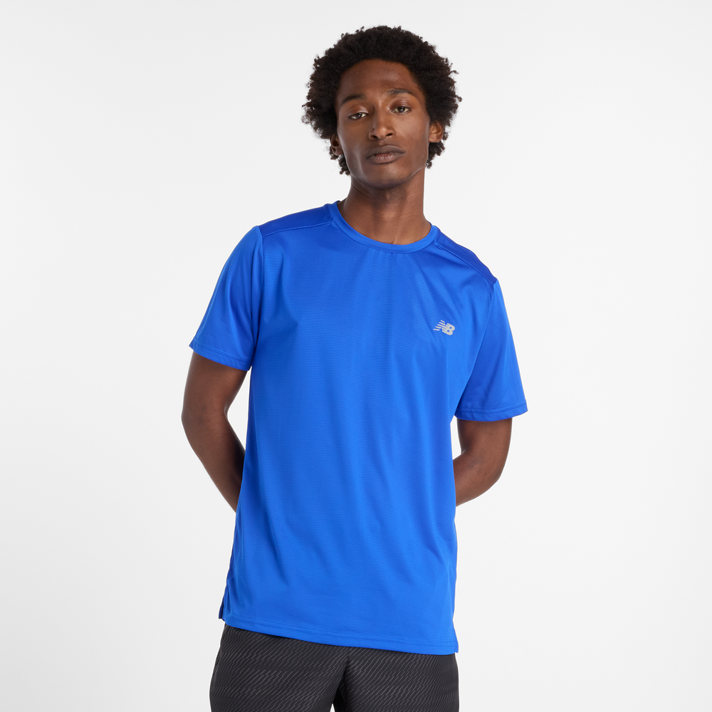 Férfi futópóló New Balance MT41222BUM – kék
