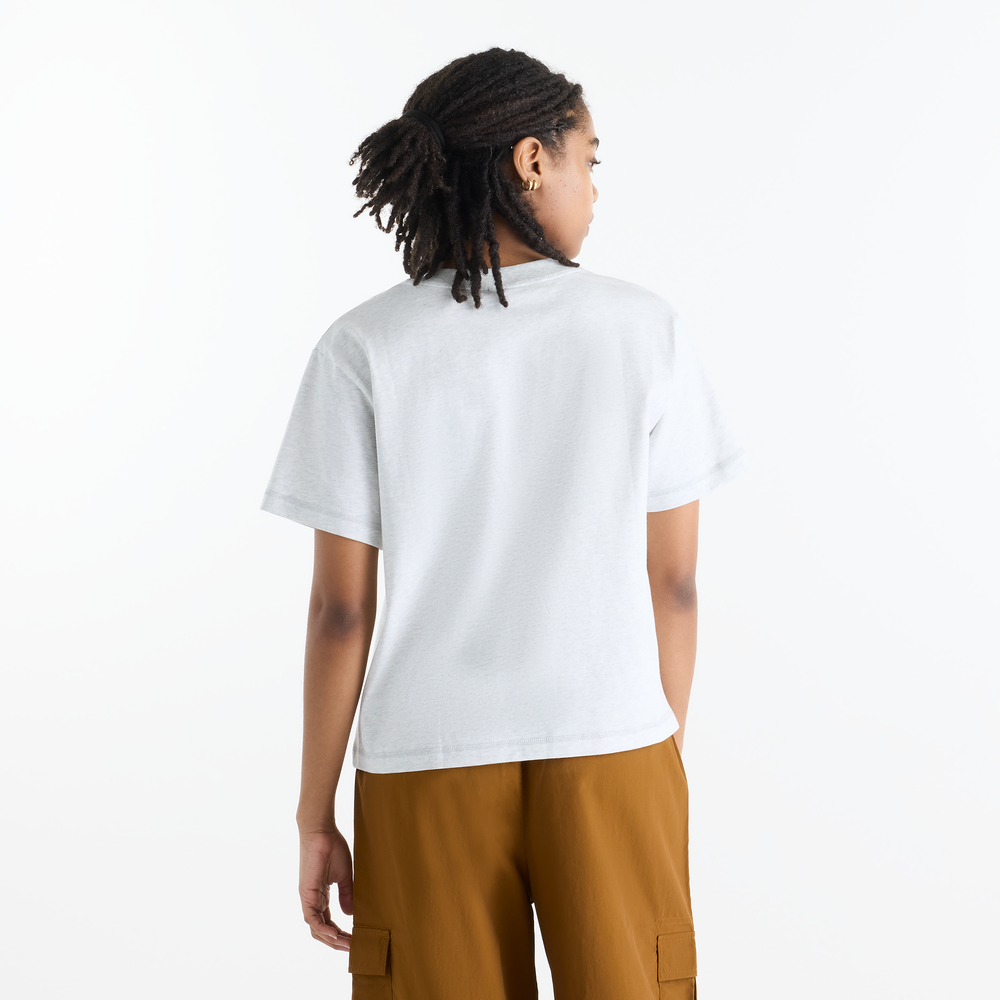 Női póló New Balance Athletics Premium Logo Hip Length – szürke