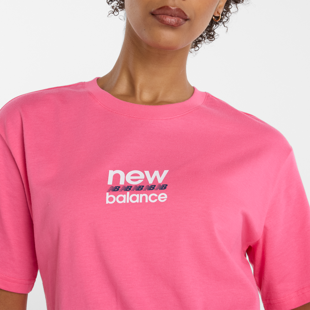 Női póló New Balance WT51541DAB – rózsaszín