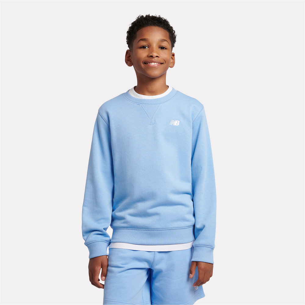 Gyerek pulóver New Balance LAKB0055ELE – kék