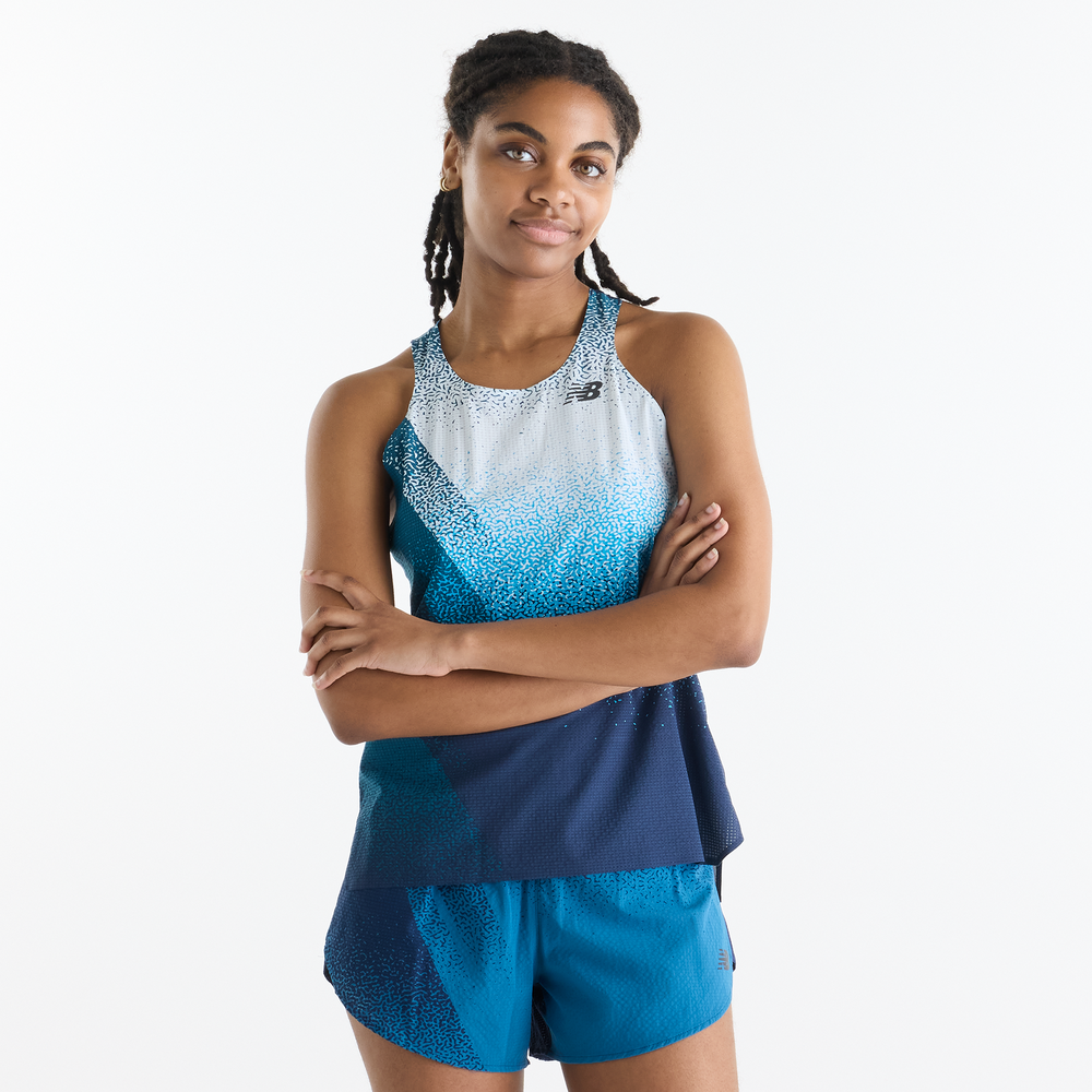 Női póló New Balance WT61B671ATD – kék