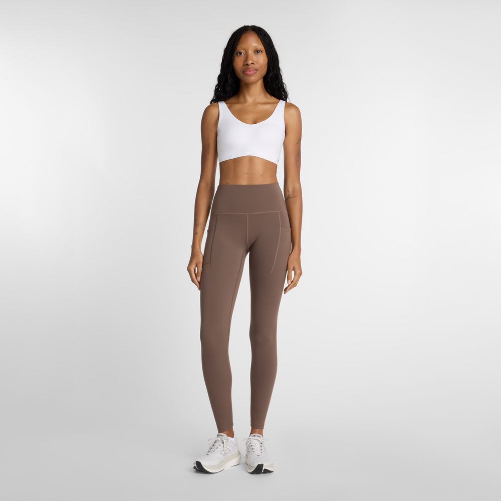Női leggings New Balance WP51275ABP – barna