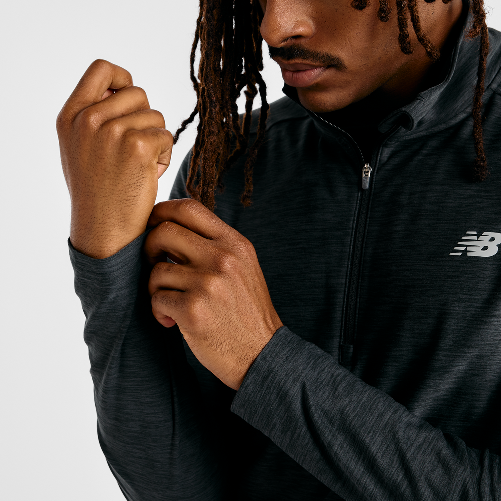Férfi felső New Balance MT41915BKH – szürke