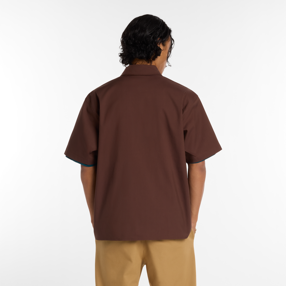 Férfi ing New Balance Numeric MT61J0V9ABJ – barna