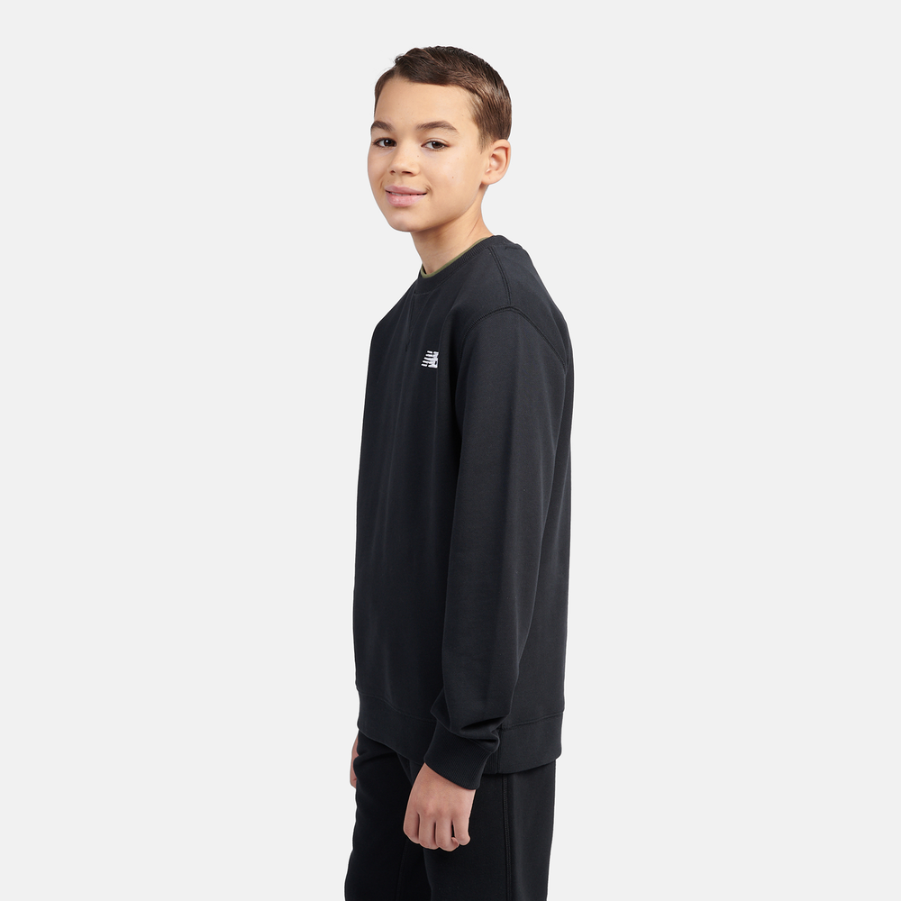 Gyerek pulóver New Balance LAKB0055BK – fekete