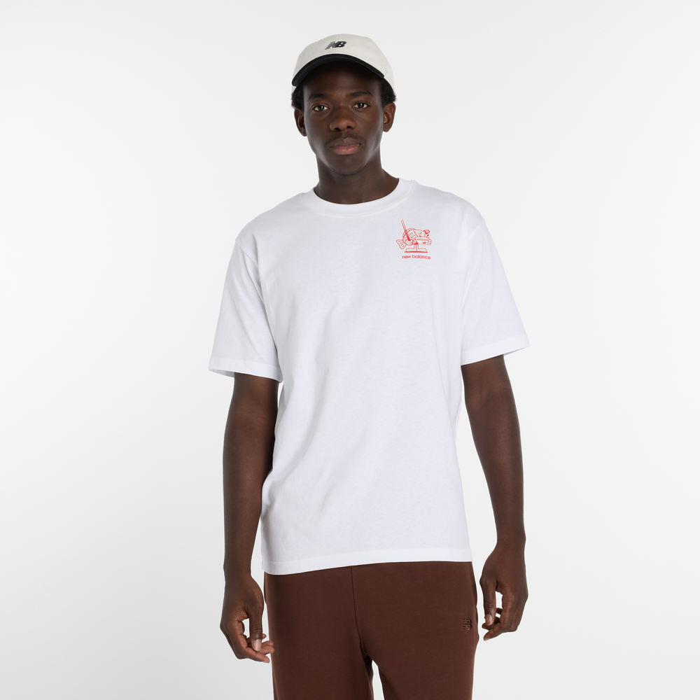 Férfi póló New Balance MT61H51DWT – fehér