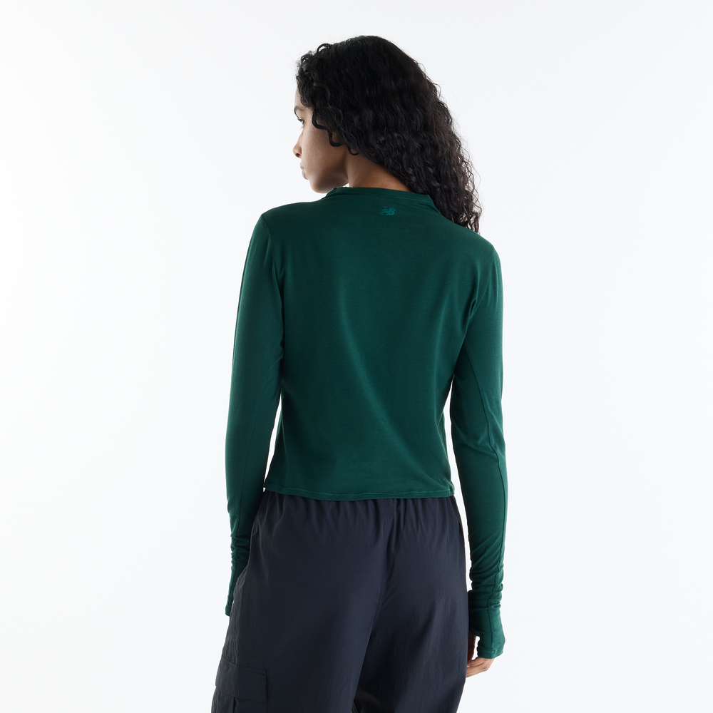 Női póló New Balance Athletics Crafted – zöld