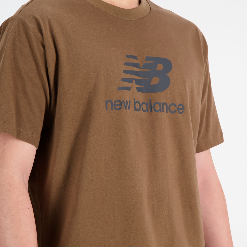Férfi póló New Balance MT31541DHE – barna