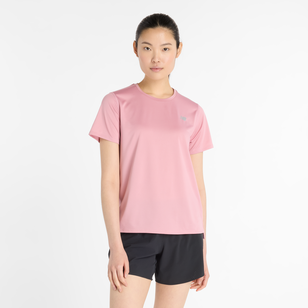Női póló New Balance WT41222PTF – rózsaszín
