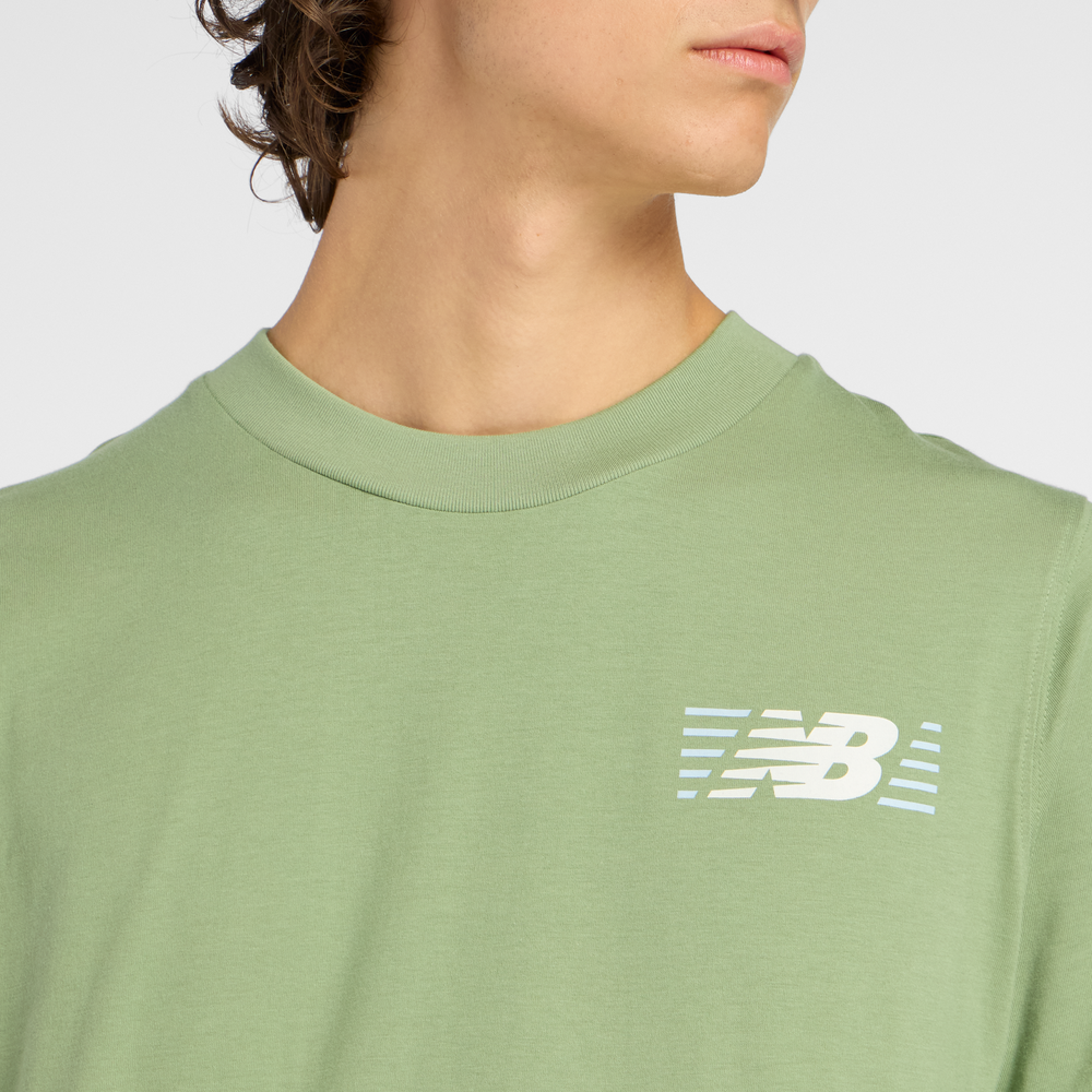 Férfi póló New Balance MT6179UMAAR – zöld