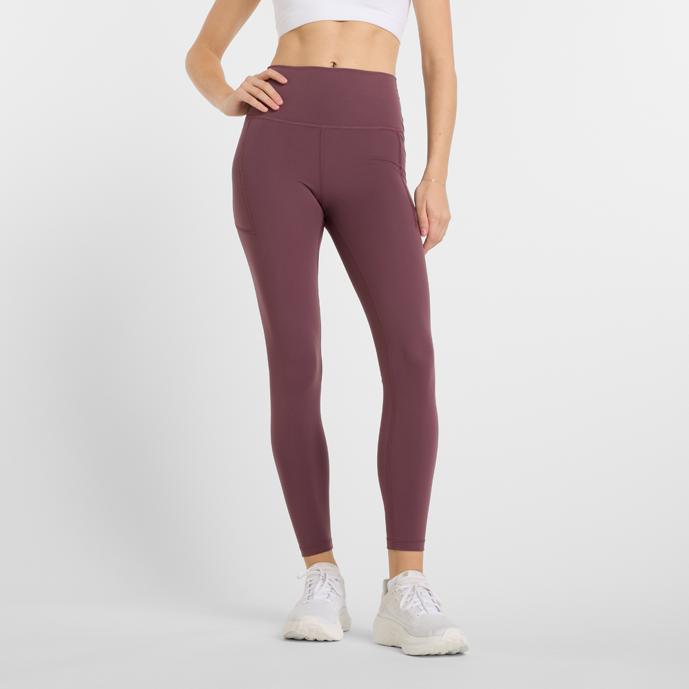 Női leggings New Balance WP51124FDP – bordó