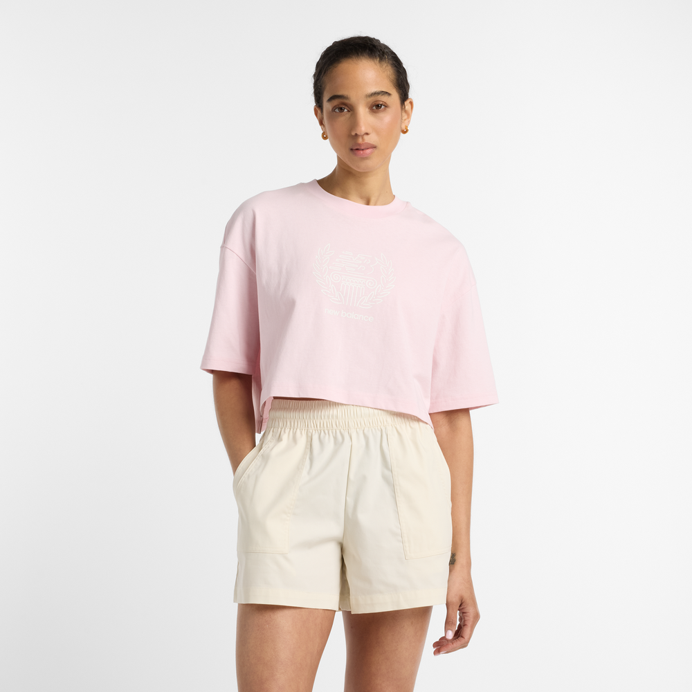 Női póló New Balance WT51935RSG – rózsaszín