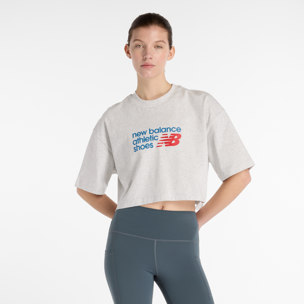 Női póló New Balance WT51908AHH – szürke