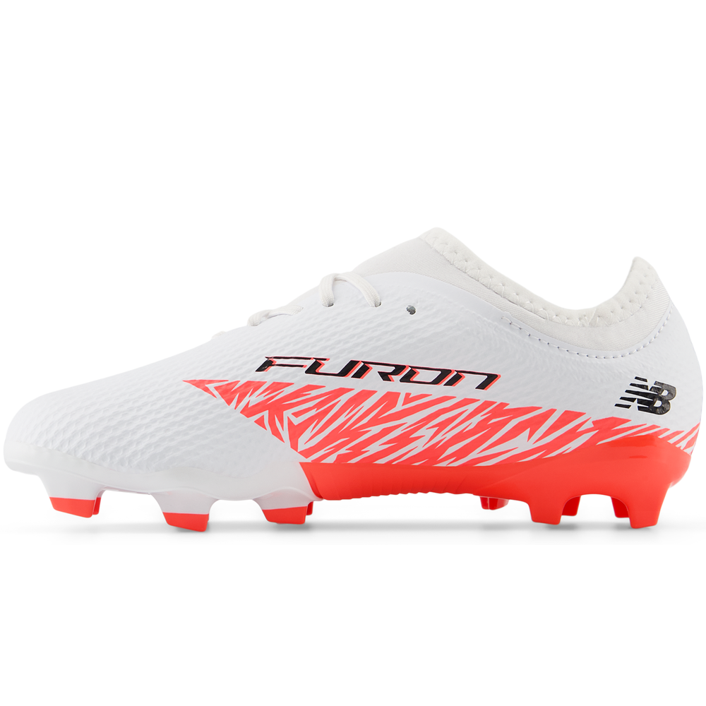 Gyermek focicipő New Balance FURON TEAM JNR FG V8 SJF3FIB8 – fehér