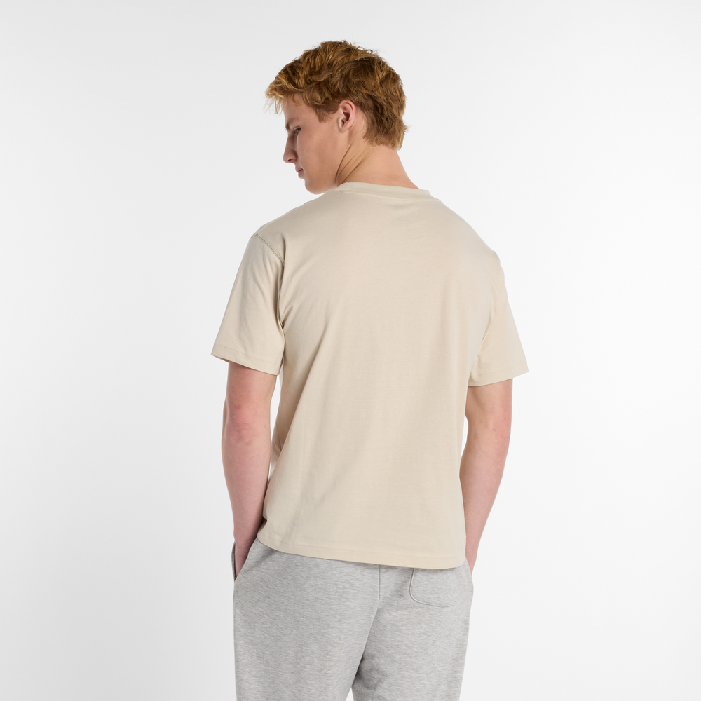 Férfi futópóló New Balance MT51507TWF – bézs