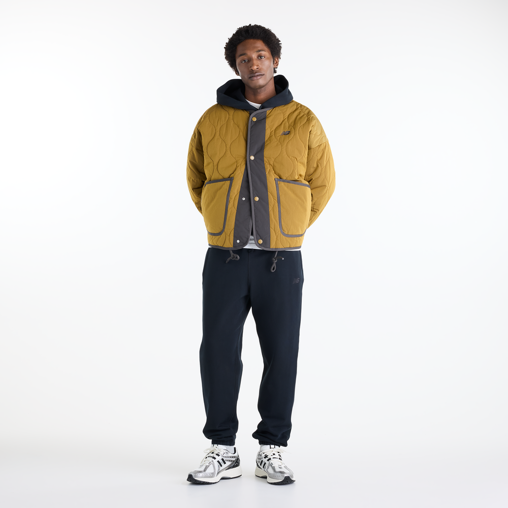 Férfi kabát New Balance Quilted Bomber – sárga