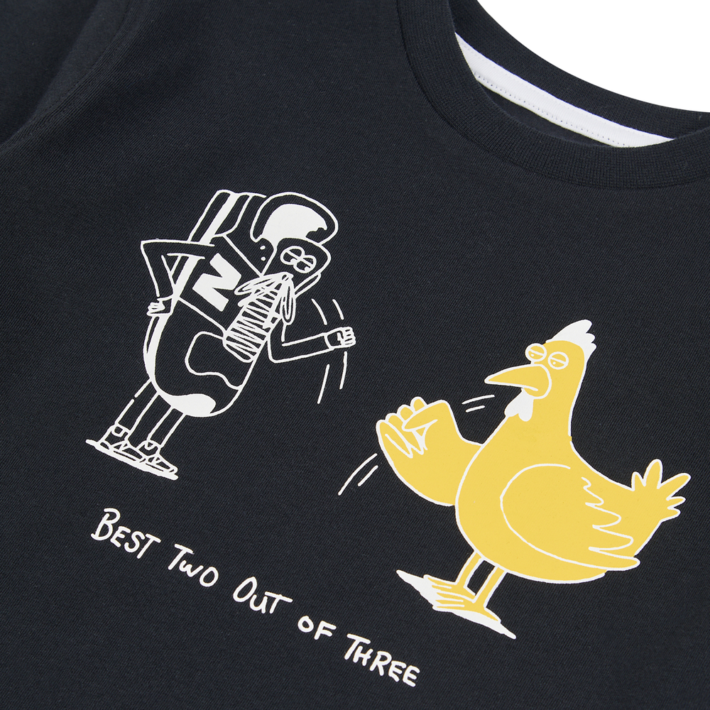 Gyerek póló New Balance LAKB0257BK – fekete