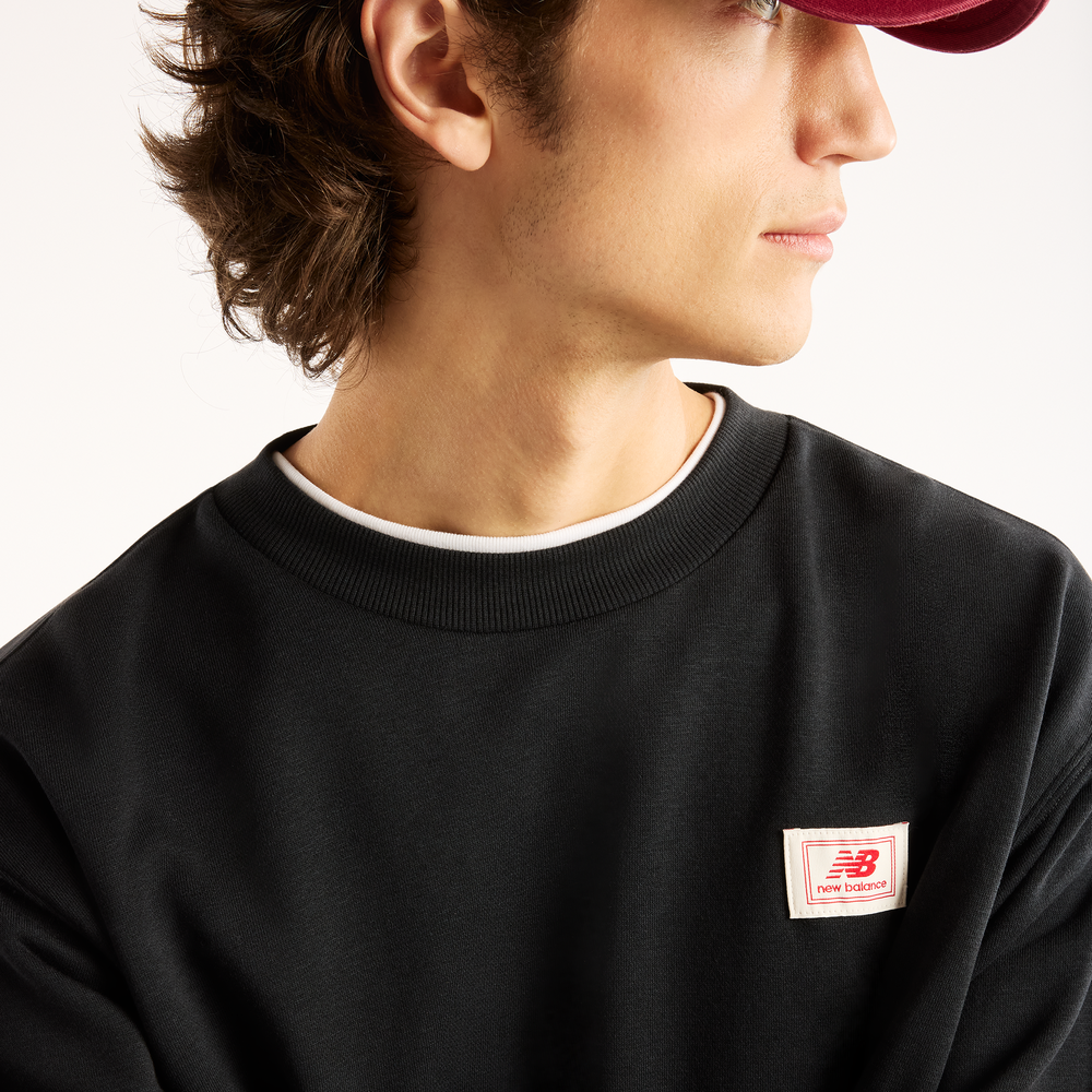 Férfi felső New Balance Woven Label – fekete