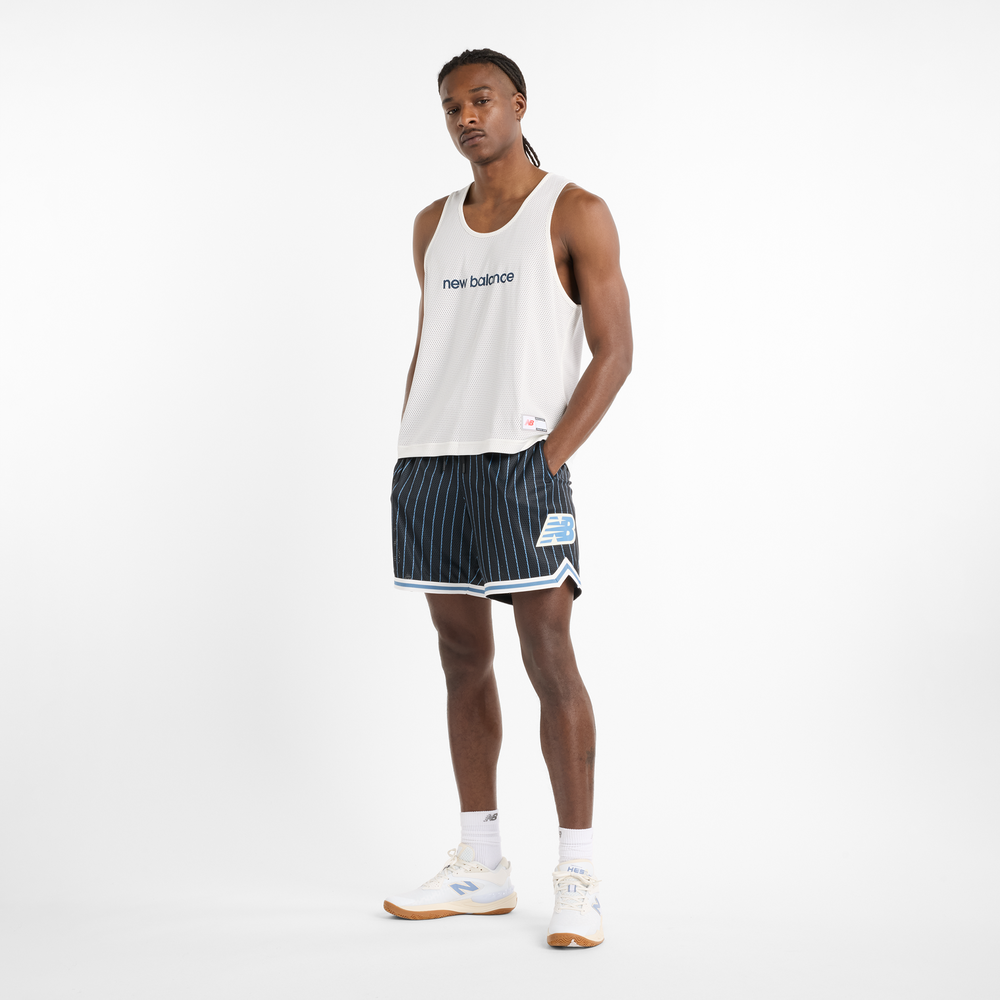 Férfi futópóló New Balance MT51608BK – fehér