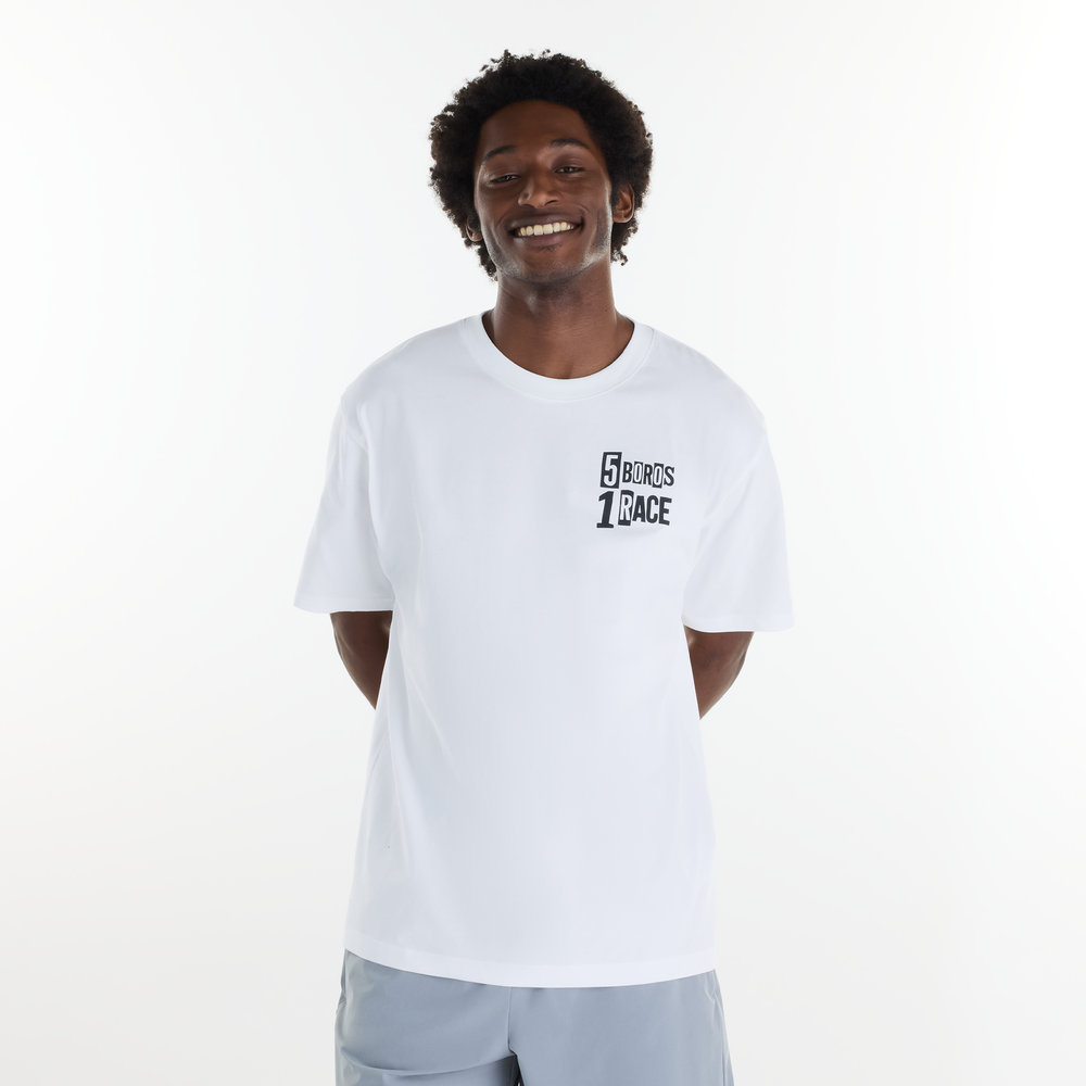 Férfi futópóló New Balance MT6253IIWT – fehér