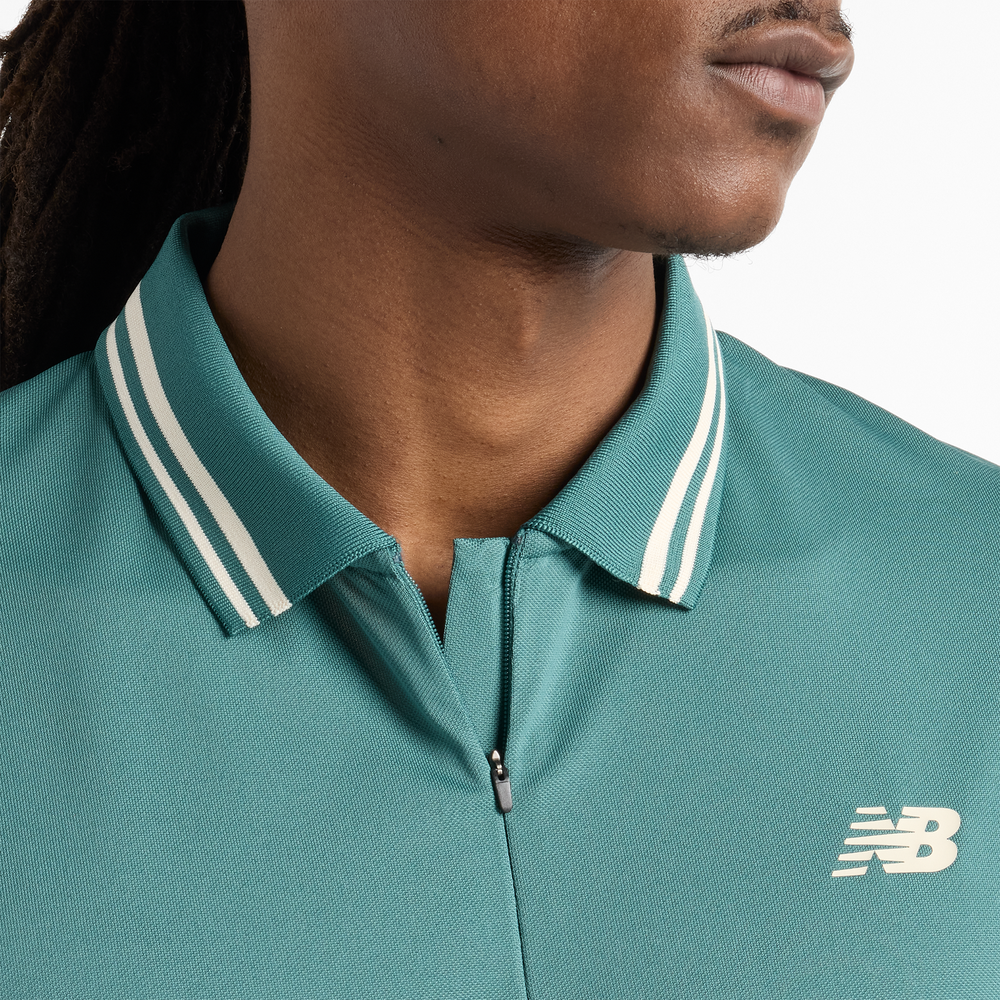 Férfi futópóló New Balance MT41402NUS – zöld