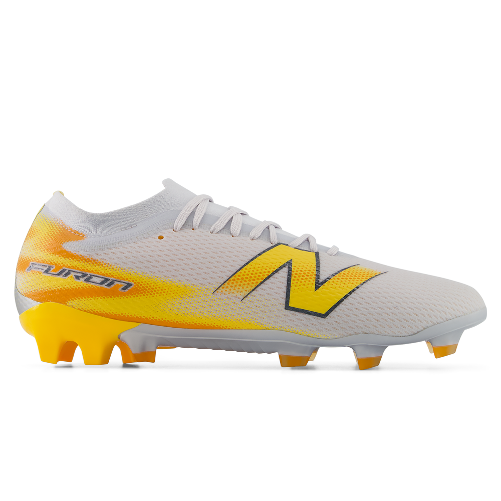 Férfi focicipő New Balance FURON TEAM FG V8 UF3F2IO – narancssárga