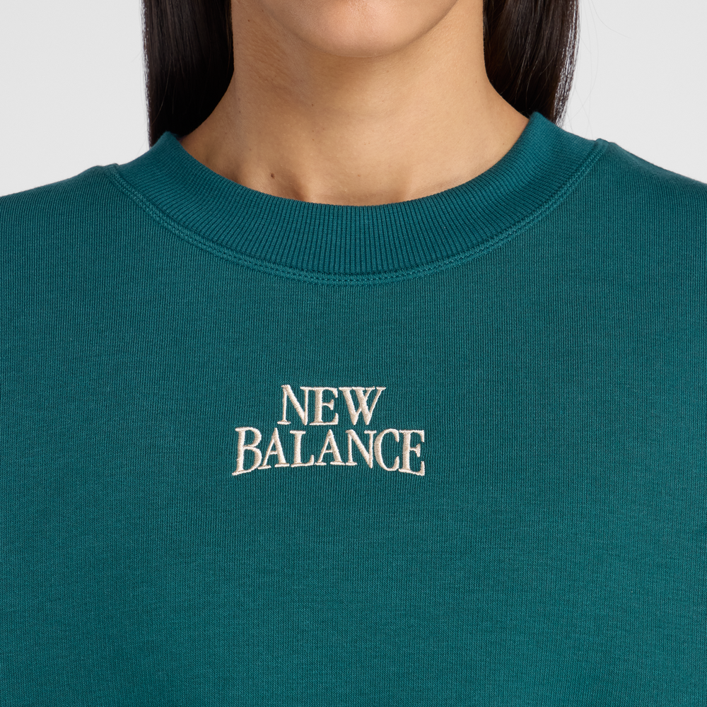 Női felső New Balance WT61935IAAV – zöld