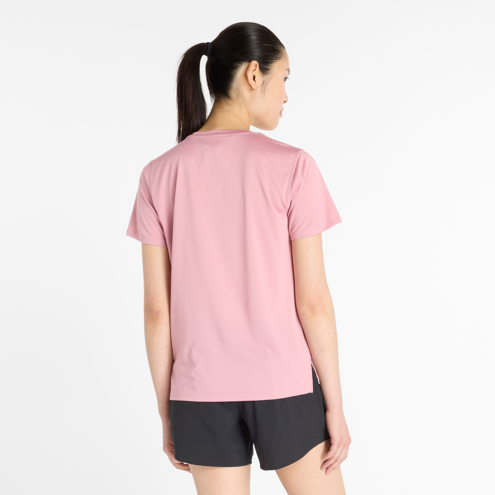 Női póló New Balance WT41222PTF – rózsaszín