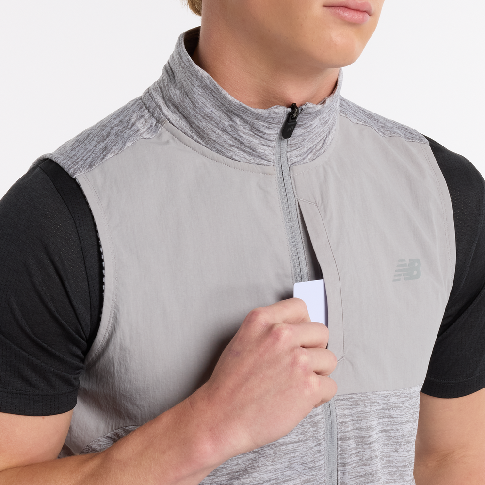 Férfi mellény New Balance MV51200AG – szürke