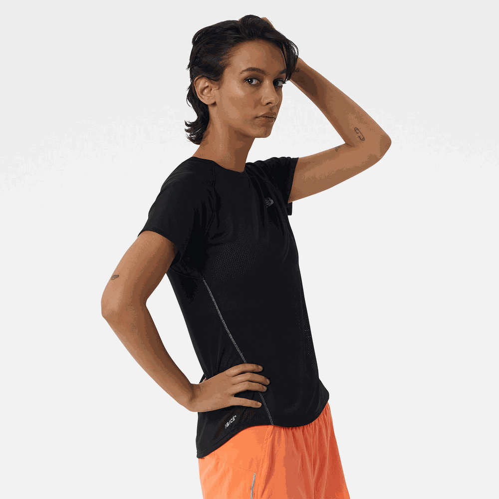 Női póló New Balance WT21262BK - fekete