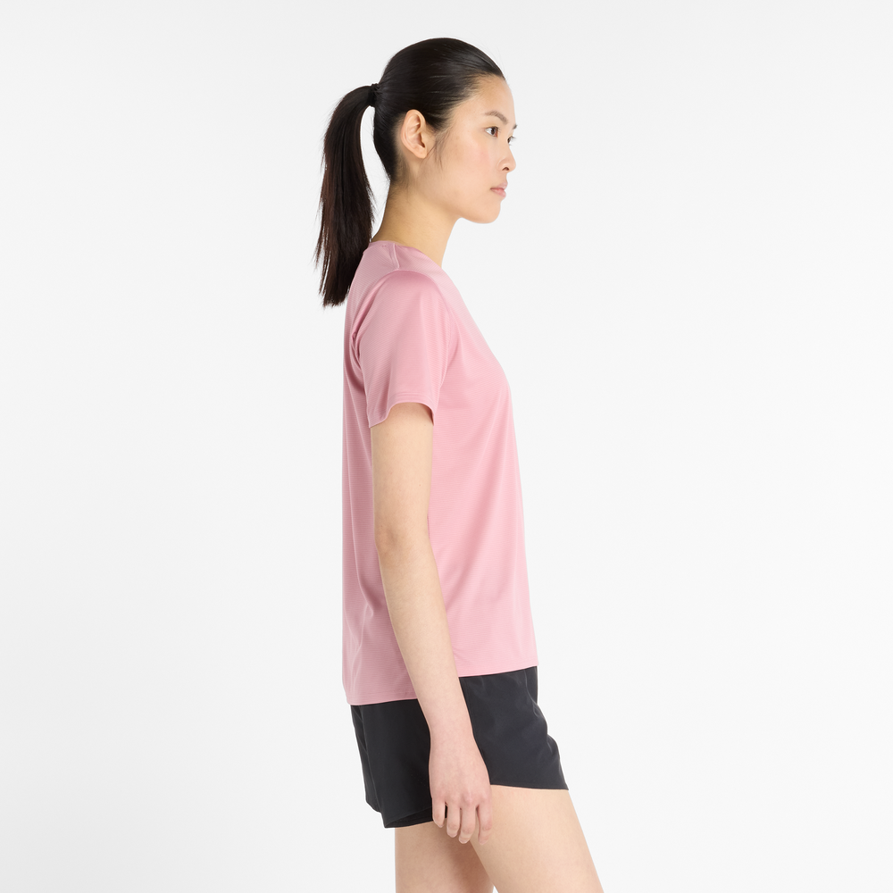 Női póló New Balance WT41222PTF – rózsaszín