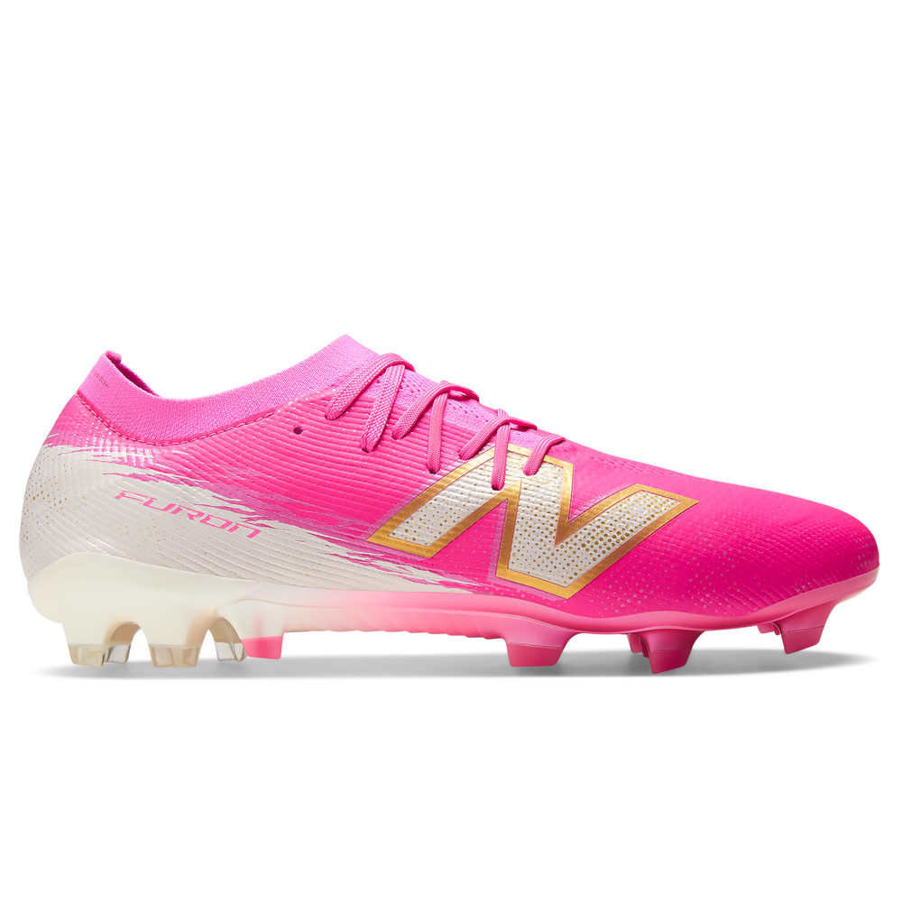 Férfi focicipő New Balance FURON ELITE FG V8 UF1F6O4 – rózsaszín