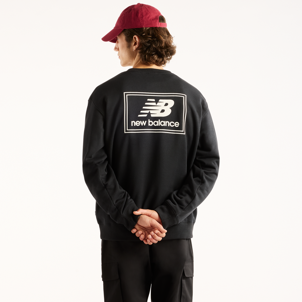 Férfi felső New Balance Woven Label – fekete