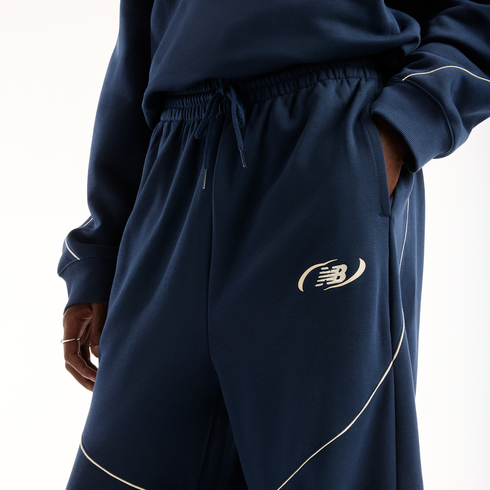 Férfi nadrág New Balance Trackside Pants – tsötétkék