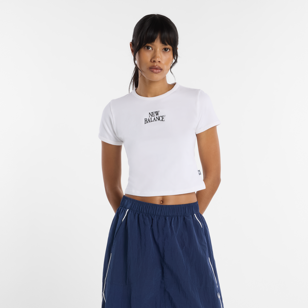 Női póló New Balance WT61Y33QWT – fehér