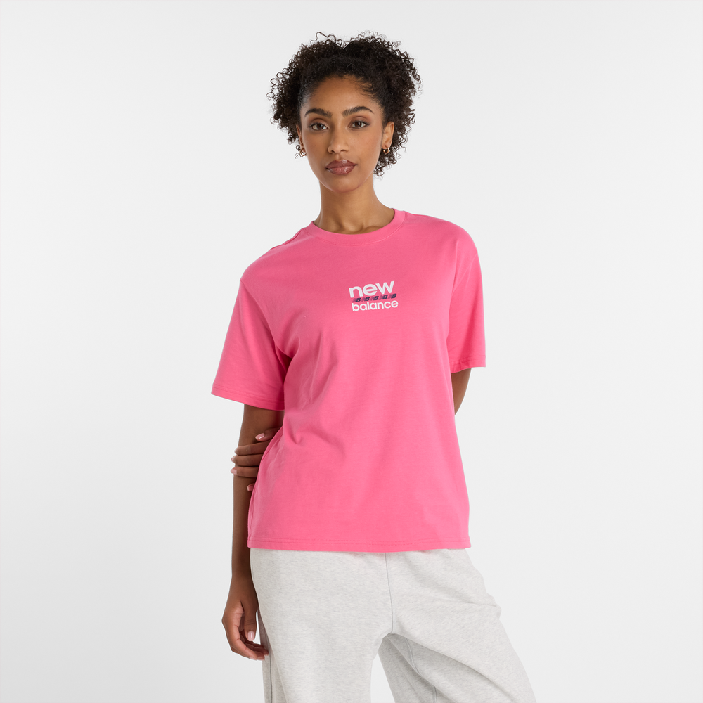 Női póló New Balance WT51541DAB – rózsaszín