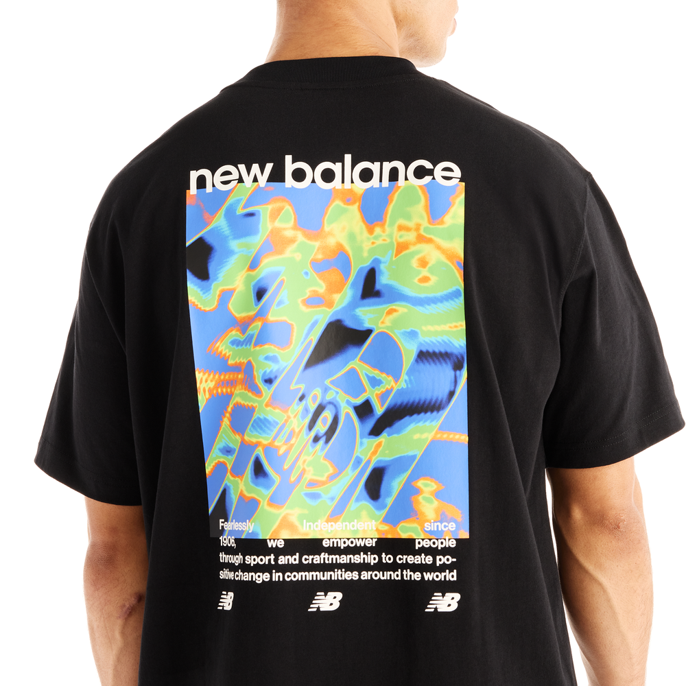 Férfi póló New Balance Heat Map Forward Thinker – fekete