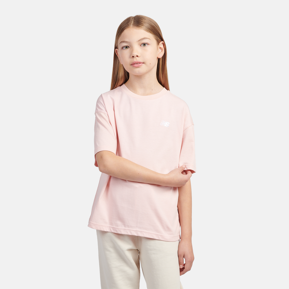 Gyerek póló New Balance LAKG0001PIE – rózsaszín