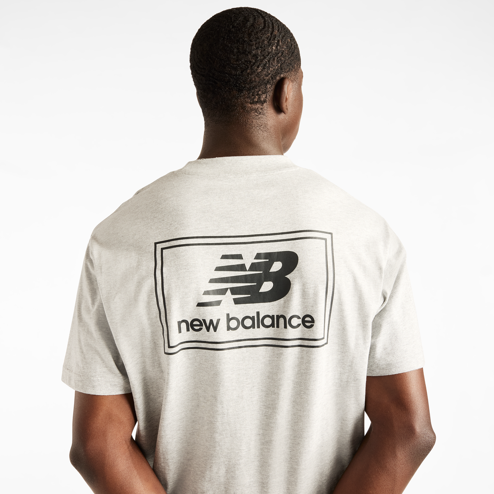 Férfi póló New Balance Woven Label – szürke