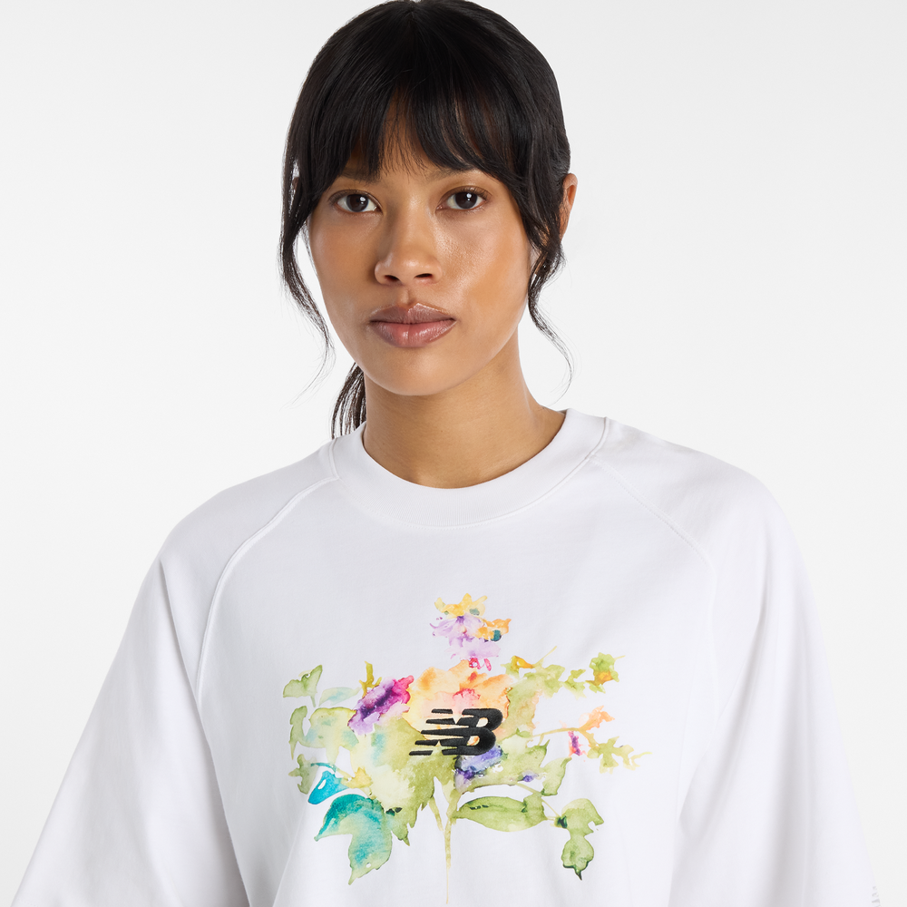 Női póló New Balance WT61371RWT – fehér