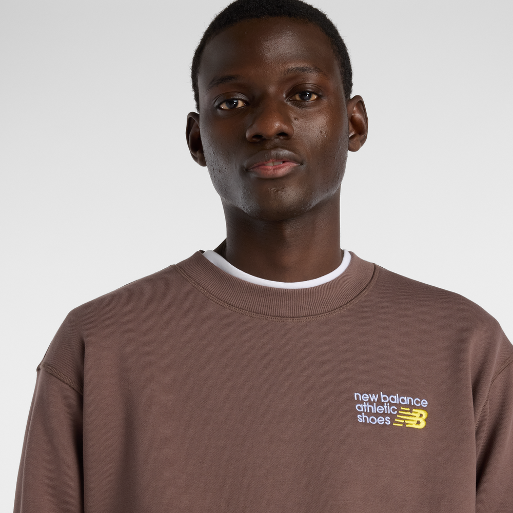 Férfi felső New Balance MT41547ABP – barna