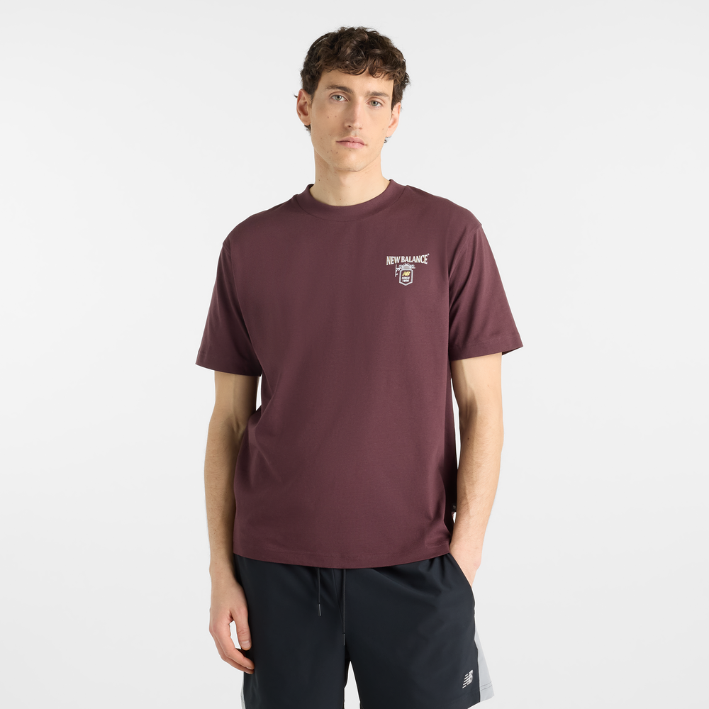 Férfi póló New Balance MT62B9LIYLR – bordó