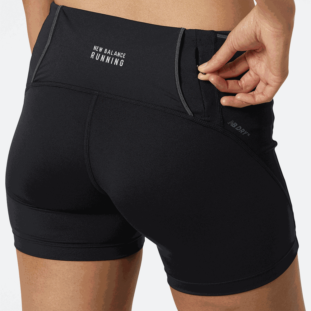 Női rövidnadrág New Balance WS21272BK – fekete