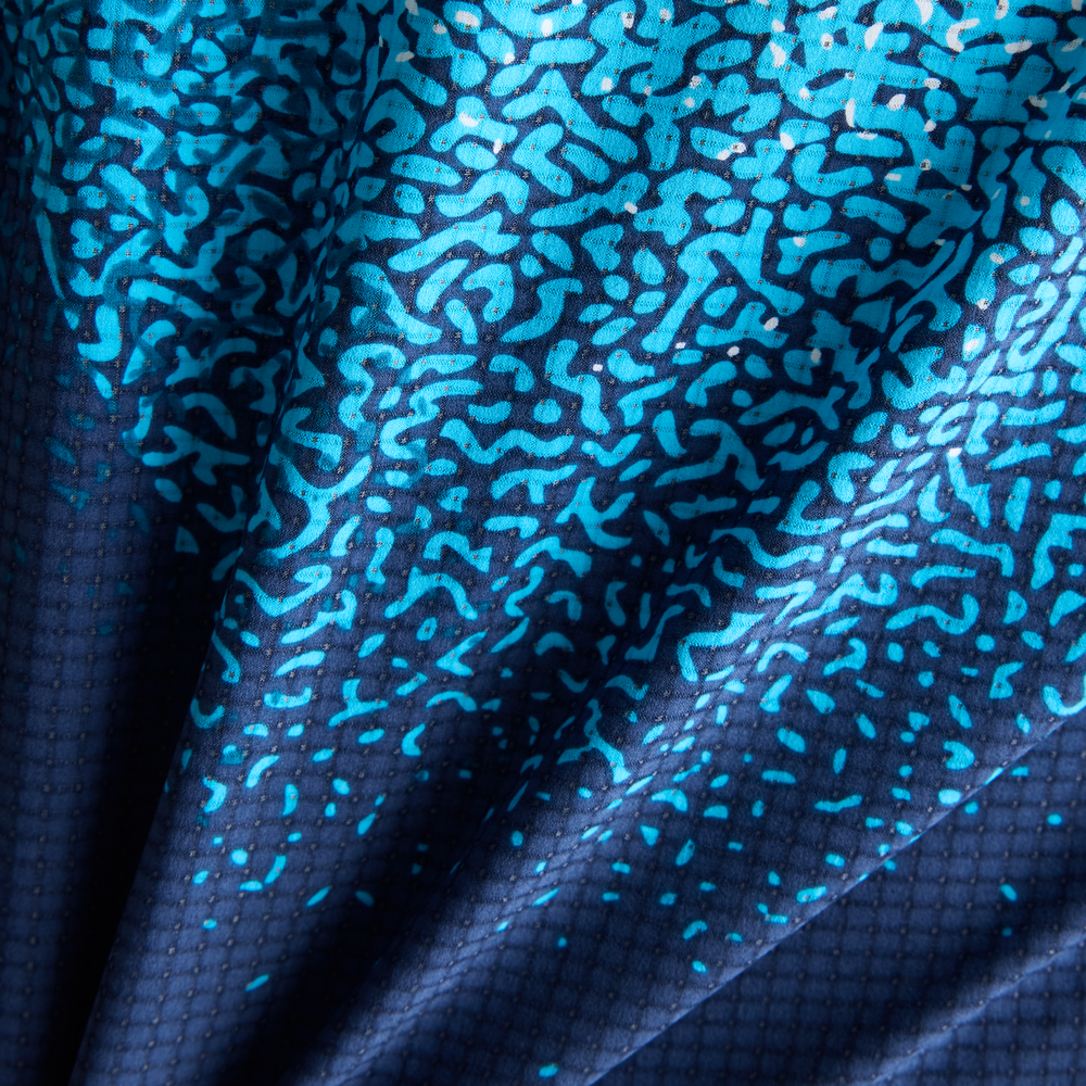 Férfi futópóló New Balance Race Day – kék