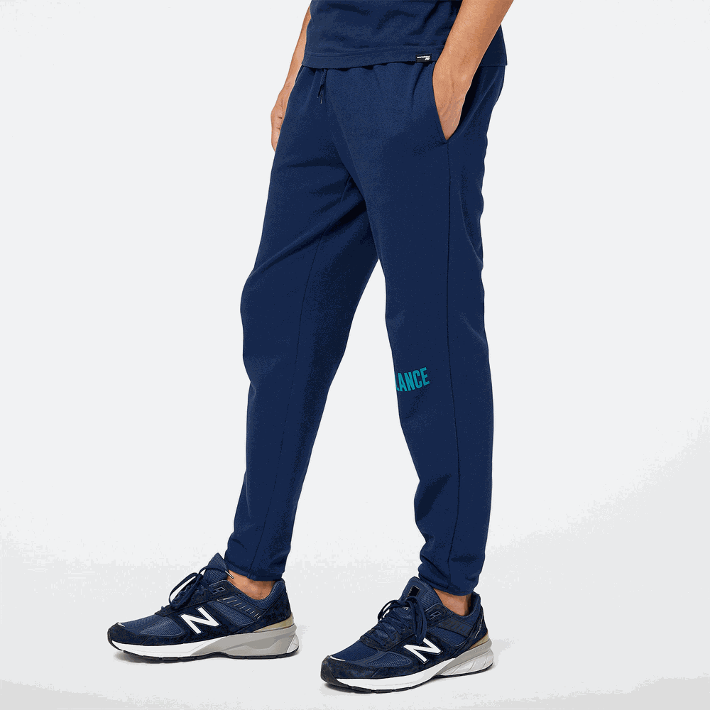 Férfi nadrág New Balance MP23900TMT – sötétkék