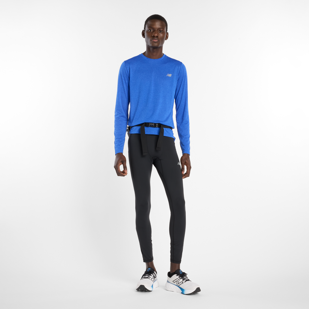 Férfi futópóló New Balance MT41256FDP – kék