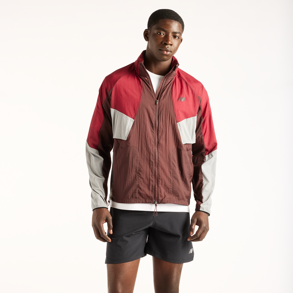 Férfi kabát New Balance MJ61U1I9YLR – bordó