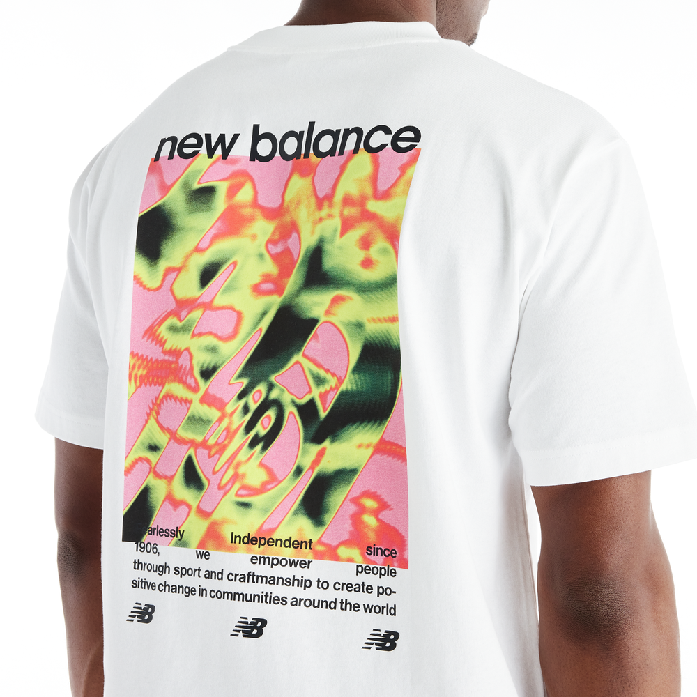 Férfi póló New Balance Heat Map Forward Thinker – fehér