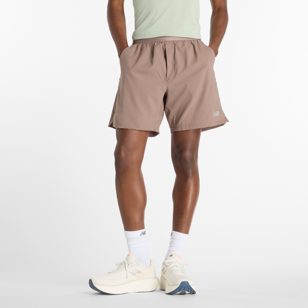 Férfi futónadrág New Balance MS41288EAS – bézs