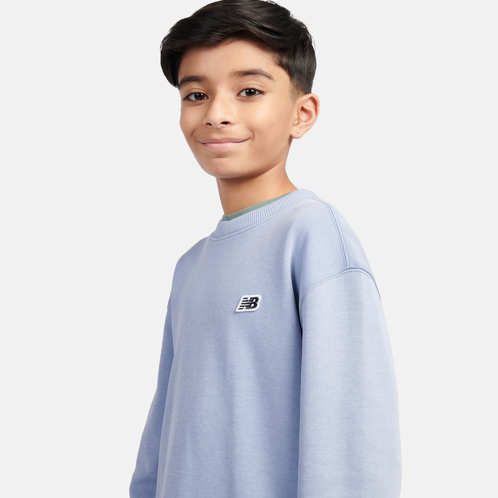Gyerek pulóver New Balance LAKB0193DUS – kék